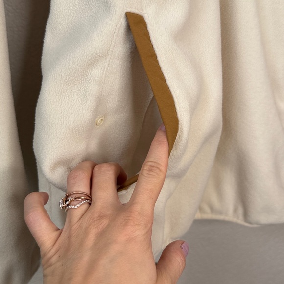 Columbia Fleece Pullover Cream Tan size Medium - Picture 5 of 11